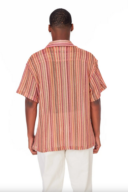 Cooper Stripe Crochet Shirt