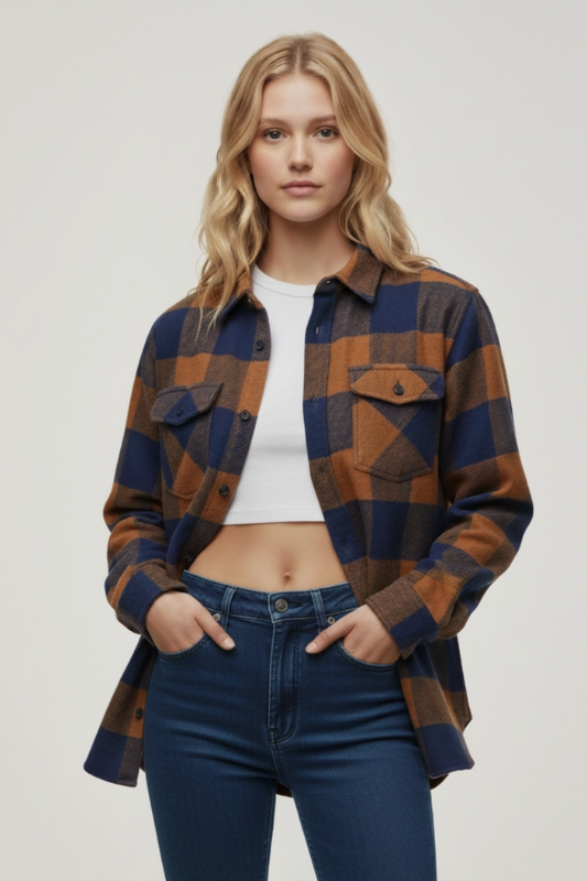 Brynley Flannel - Rust