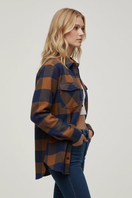 Brynley Flannel - Rust