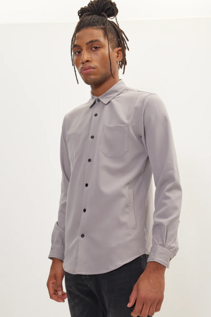 Mason Button Down - Grey