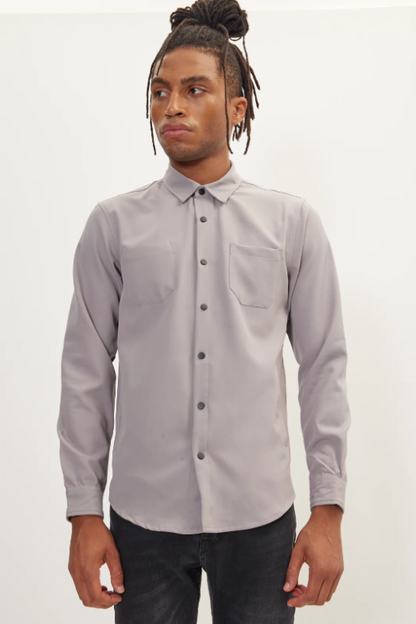 Mason Button Down - Grey